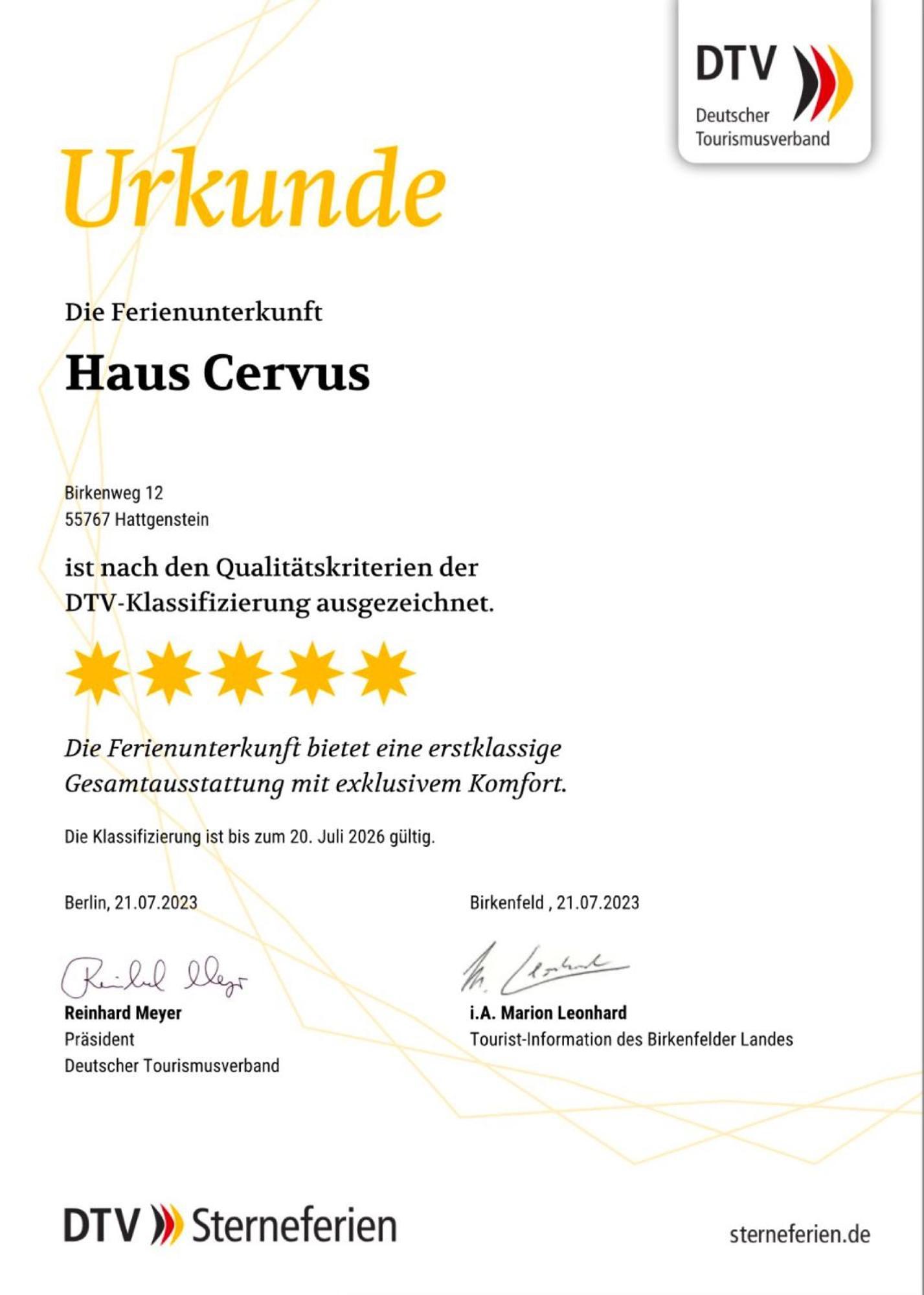 Haus Cervus Villa Hattgenstein Ngoại thất bức ảnh